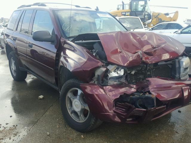 1GNDS13S072245398 - 2007 CHEVROLET TRAILBLAZE MAROON photo 1