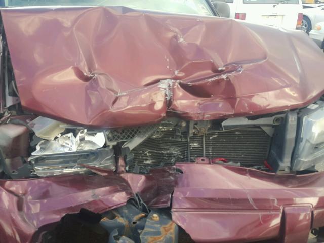 1GNDS13S072245398 - 2007 CHEVROLET TRAILBLAZE MAROON photo 7