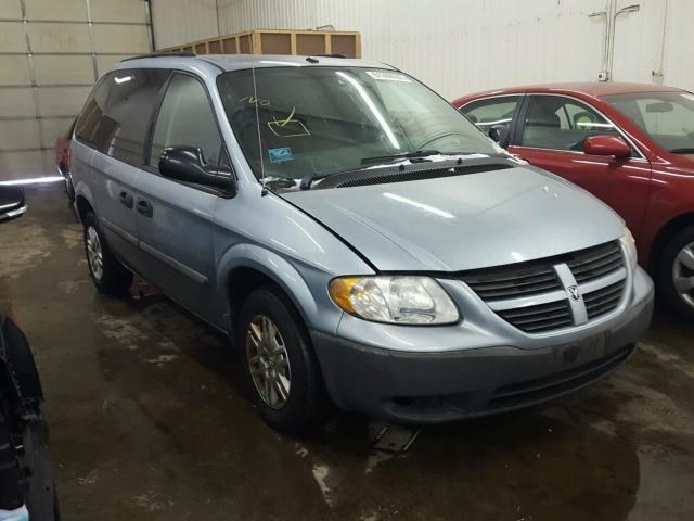 1D4GP25R16B728763 - 2006 DODGE CARAVAN SE BLUE photo 1