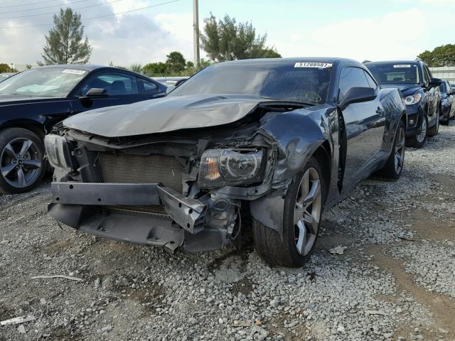 2G1FC1EV7A9168259 - 2010 CHEVROLET CAMARO LT GRAY photo 2