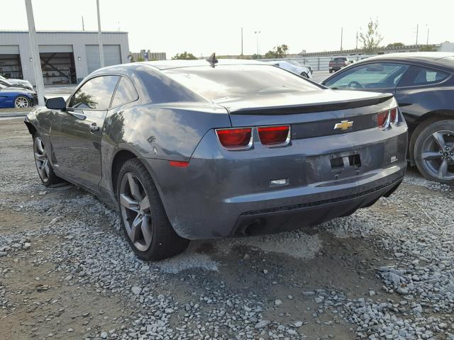 2G1FC1EV7A9168259 - 2010 CHEVROLET CAMARO LT GRAY photo 3