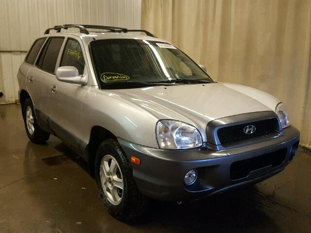 KM8SC73E24U758366 - 2004 HYUNDAI SANTA FE G SILVER photo 1