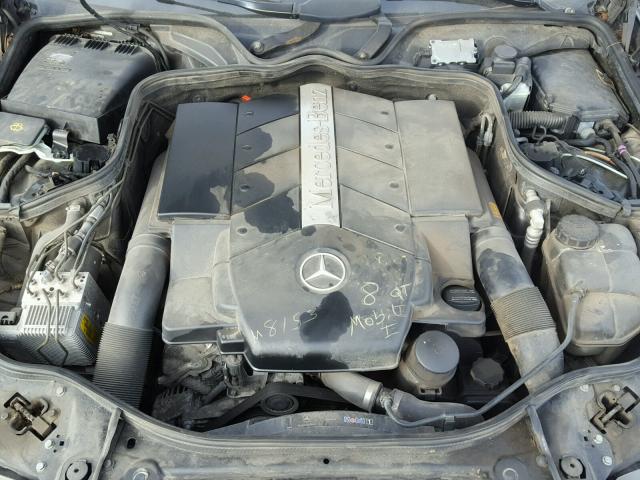 WDBUF70J73A116827 - 2003 MERCEDES-BENZ E 500 BLACK photo 7