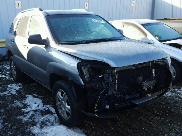 KNDJE723887536428 - 2008 KIA SPORTAGE E GRAY photo 1