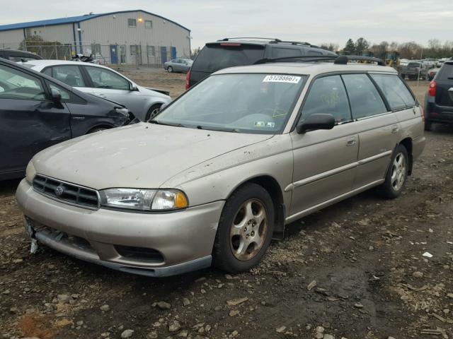 4S3BK4351X6300199 - 1999 SUBARU LEGACY L TAN photo 2