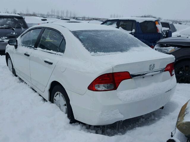 2HGFA1F41AH045888 - 2010 HONDA CIVIC DX-G WHITE photo 3