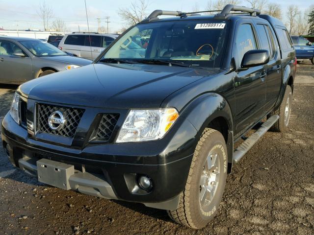 1N6AD0EVXCC483848 - 2012 NISSAN FRONTIER S BLACK photo 2