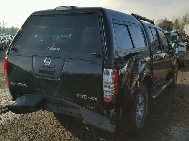 1N6AD0EVXCC483848 - 2012 NISSAN FRONTIER S BLACK photo 4