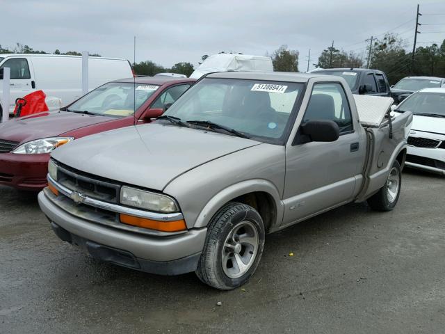 1GCCS14WX28257313 - 2002 CHEVROLET S TRUCK S1 BEIGE photo 2