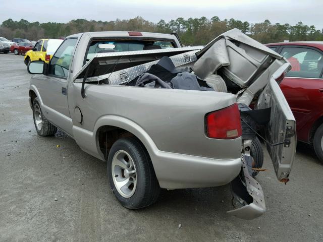 1GCCS14WX28257313 - 2002 CHEVROLET S TRUCK S1 BEIGE photo 3