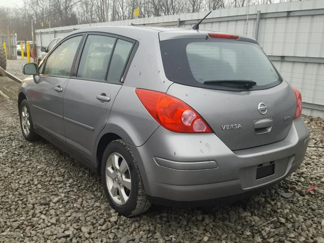 3N1BC1CP5CK252180 - 2012 NISSAN VERSA S GRAY photo 3