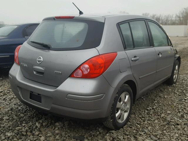 3N1BC1CP5CK252180 - 2012 NISSAN VERSA S GRAY photo 4