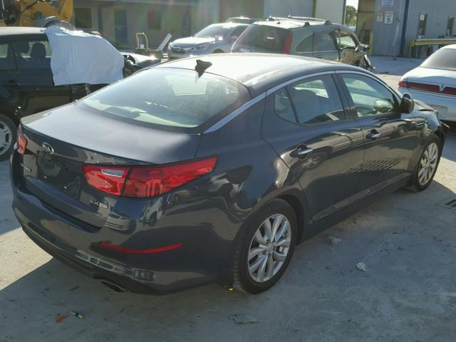 5XXGN4A71FG367225 - 2015 KIA OPTIMA EX GRAY photo 4