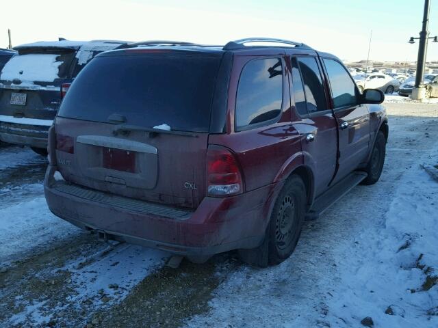 5GADT13S262216636 - 2006 BUICK RAINIER CX RED photo 4