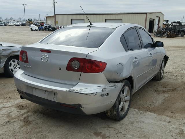 JM1BK12F761485122 - 2006 MAZDA 3 I SILVER photo 4