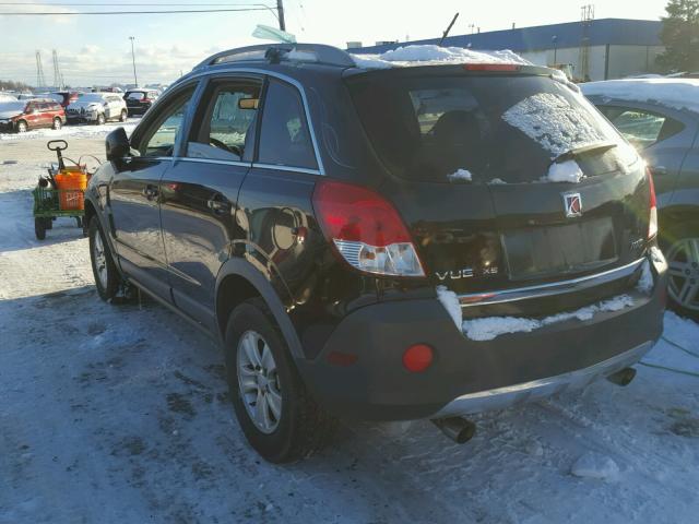 3GSDL43N88S543838 - 2008 SATURN VUE XE BLACK photo 3