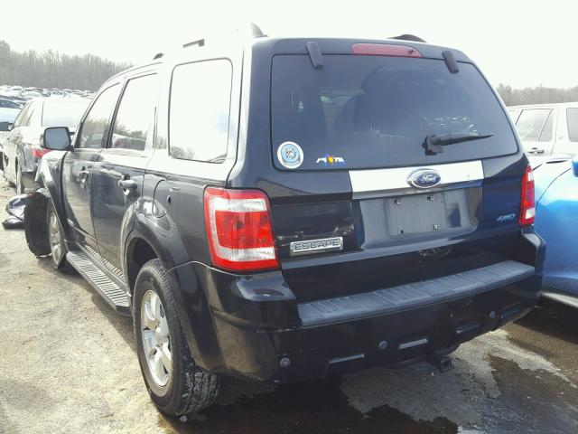 1FMCU94118KA59563 - 2008 FORD ESCAPE LIM BLACK photo 3