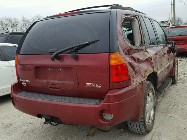 1GKDT13S082136998 - 2008 GMC ENVOY RED photo 4