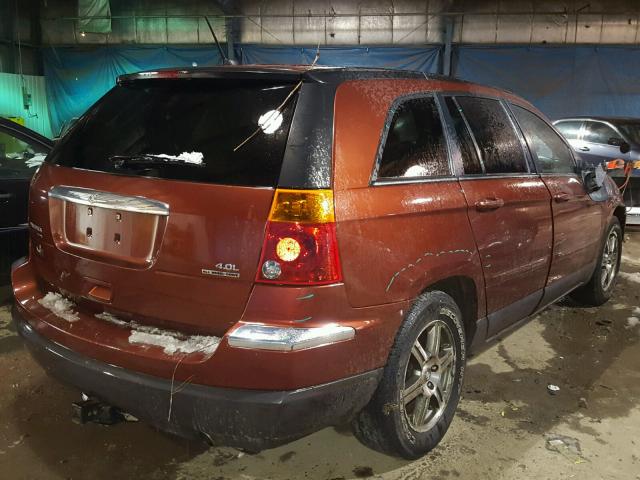 2A8GF68X27R289974 - 2007 CHRYSLER PACIFICA T MAROON photo 4