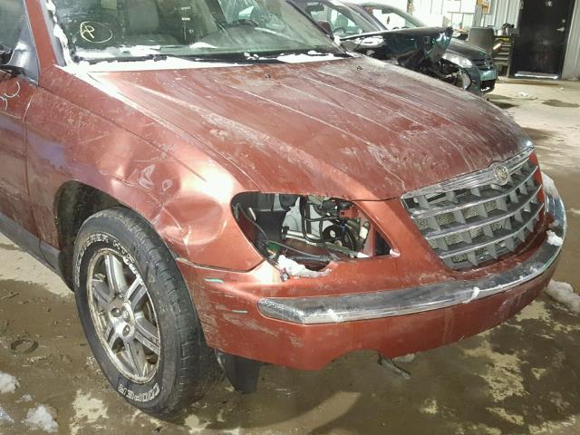 2A8GF68X27R289974 - 2007 CHRYSLER PACIFICA T MAROON photo 9