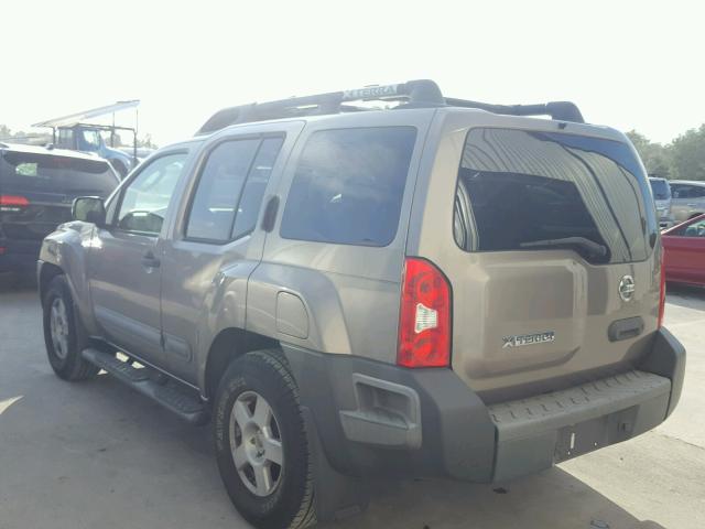 5N1AN08U16C511393 - 2006 NISSAN XTERRA OFF BEIGE photo 3