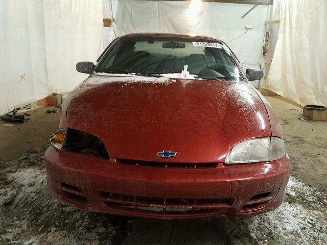 1G1JC124017322270 - 2001 CHEVROLET CAVALIER RED photo 10