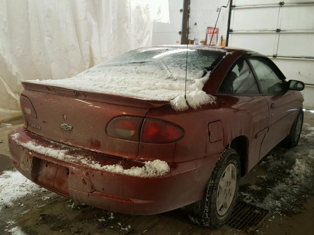 1G1JC124017322270 - 2001 CHEVROLET CAVALIER RED photo 4