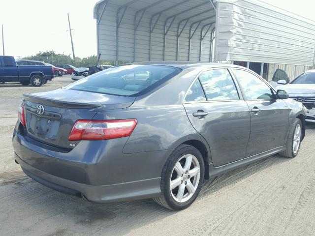 4T1BE46K48U736286 - 2008 TOYOTA CAMRY CE GRAY photo 4