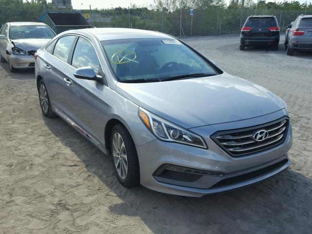 5NPE34AF3FH047851 - 2015 HYUNDAI SONATA SPO SILVER photo 1