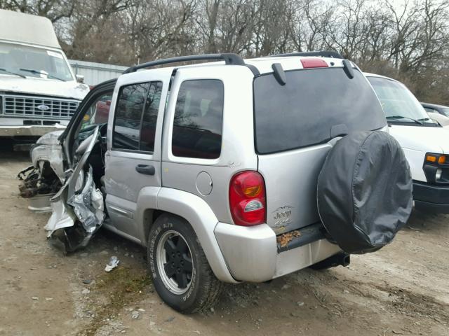 1J4GL58K64W231524 - 2004 JEEP LIBERTY LI SILVER photo 3