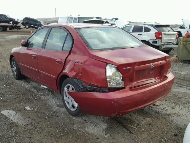 KMHDN46D26U216515 - 2006 HYUNDAI ELANTRA GL RED photo 3