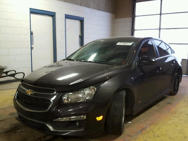 1G1PC5SB7F7213473 - 2015 CHEVROLET CRUZE LT BLACK photo 2