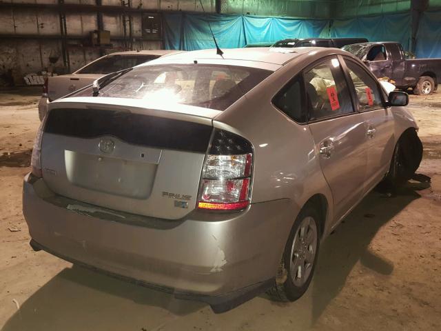 JTDKB20U953061807 - 2005 TOYOTA PRIUS SILVER photo 4