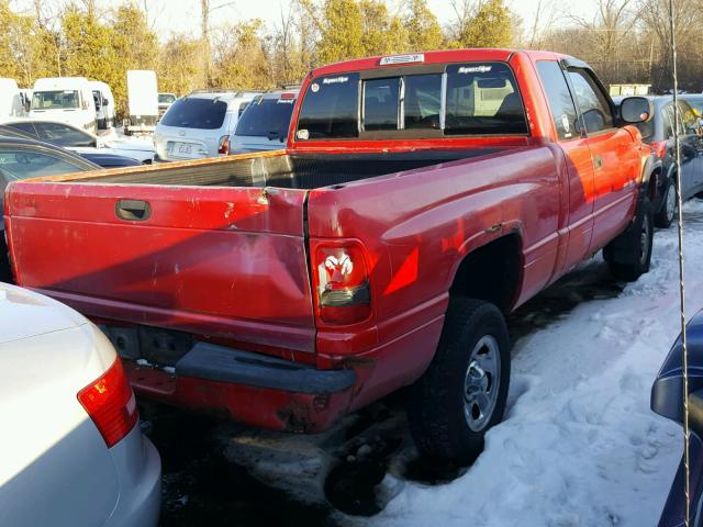 3B7HF13Z51G220944 - 2001 DODGE RAM 1500 RED photo 4