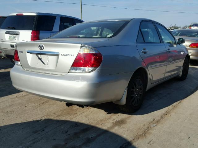 4T1BE32K45U008513 - 2005 TOYOTA CAMRY LE SILVER photo 4