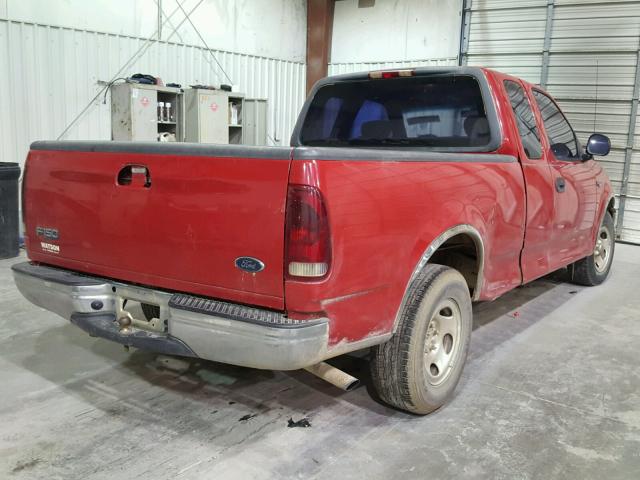 1FTRX17252NA44498 - 2002 FORD F150 RED photo 4