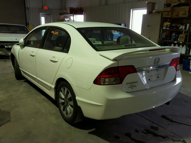 19XFA16889E034265 - 2009 HONDA CIVIC EX WHITE photo 3