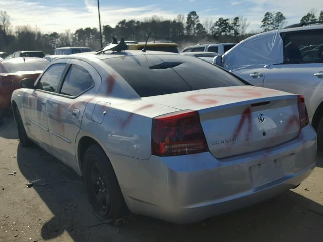 2B3KA43H88H233177 - 2008 DODGE CHARGER SILVER photo 3