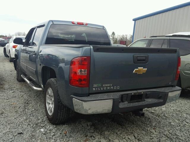 3GCPCSEA5BG369759 - 2011 CHEVROLET SILVERADO BLUE photo 3