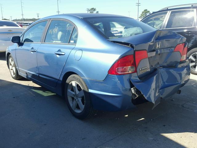 1HGFA16846L013241 - 2006 HONDA CIVIC EX ლურჯი ფოტო 3