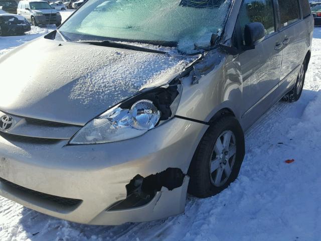 5TDZA23C56S574251 - 2006 TOYOTA SIENNA CE BEIGE photo 9