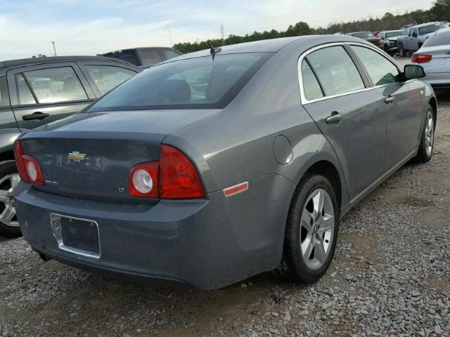 1G1ZH57B284293028 - 2008 CHEVROLET MALIBU 1LT GRAY photo 4