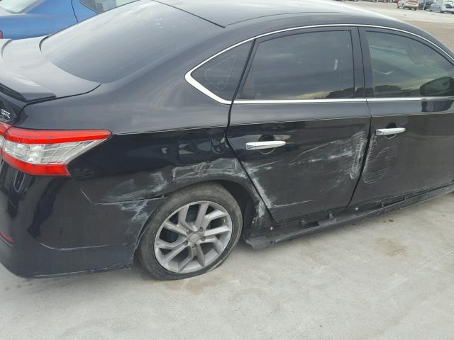 3N1AB7AP3EY279866 - 2014 NISSAN SENTRA S BLACK photo 9