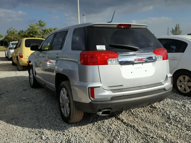 2GKALMEK9H6237686 - 2017 GMC TERRAIN SL SILVER photo 3