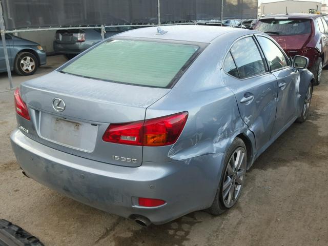 JTHBE262285019208 - 2008 LEXUS IS 350 BLUE photo 4