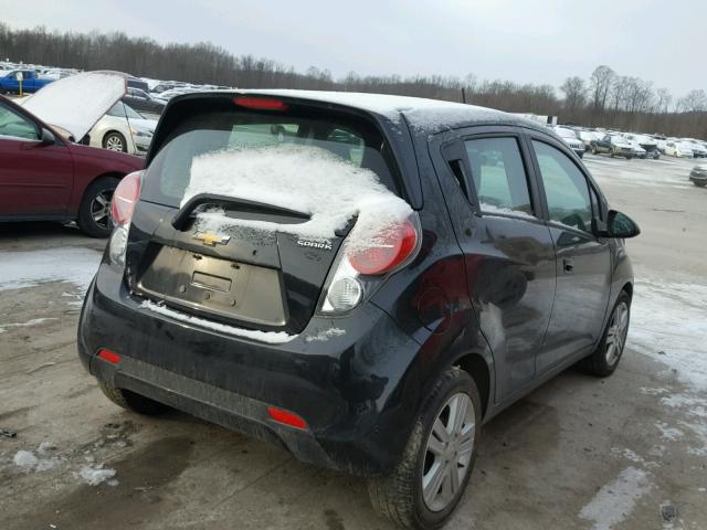 KL8CD6S97EC584038 - 2014 CHEVROLET SPARK 1LT BLACK photo 4