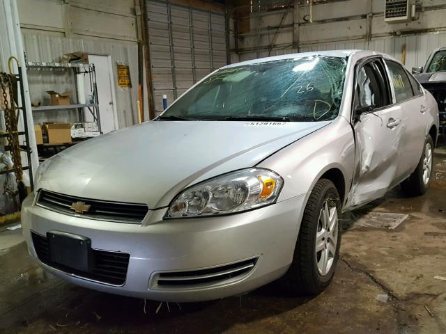 2G1WB58K889286813 - 2008 CHEVROLET IMPALA LS SILVER photo 2