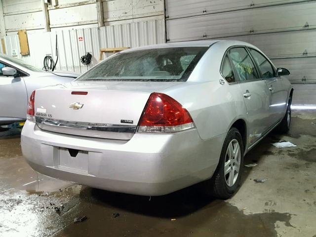 2G1WB58K889286813 - 2008 CHEVROLET IMPALA LS SILVER photo 4