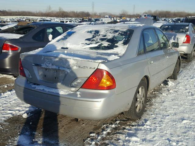 4T1BF28B81U183081 - 2001 TOYOTA AVALON XL SILVER photo 4