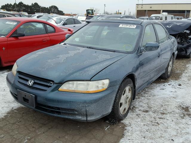 1HGCG16582A054033 - 2002 HONDA ACCORD EX GREEN photo 2